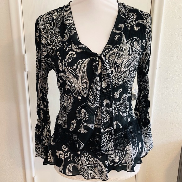 EUC Robbie Bee paisley blouse - Picture 2 of 7